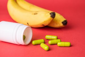 banana and supplement pills