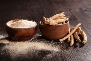 ashwagandha branch and powder