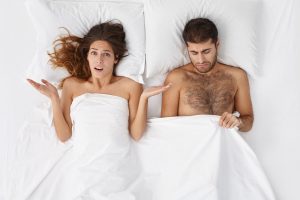couple plagued with erectile dysfunction