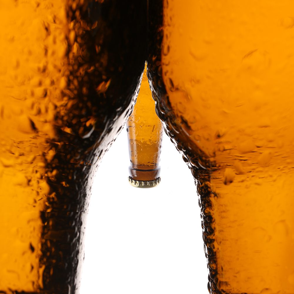 beer bottles in form of male genitals