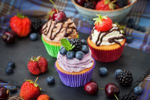 sweet fruit cupcakes