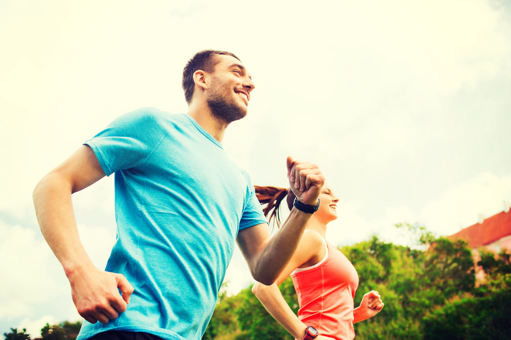 couple running together