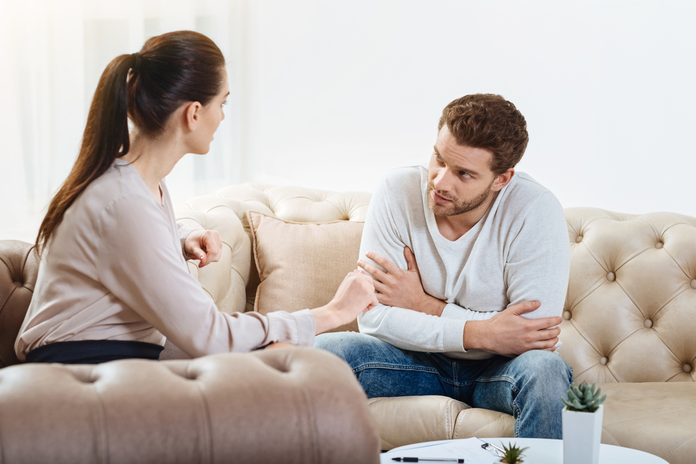 couple having serious talk