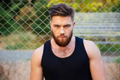 sporty guy with beard