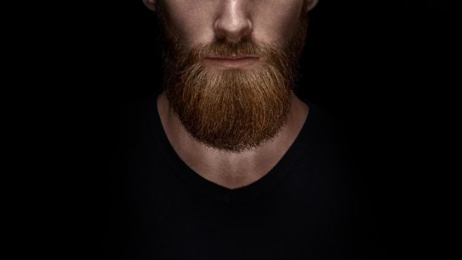 perfectly shaped beard