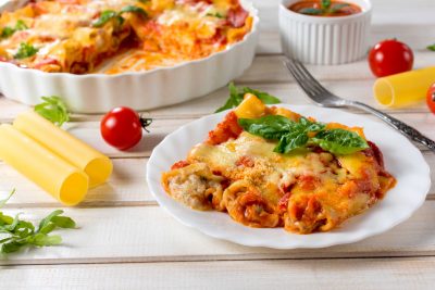 cheesy pasta dish