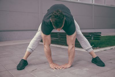 stretching