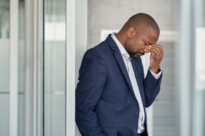 anxious man